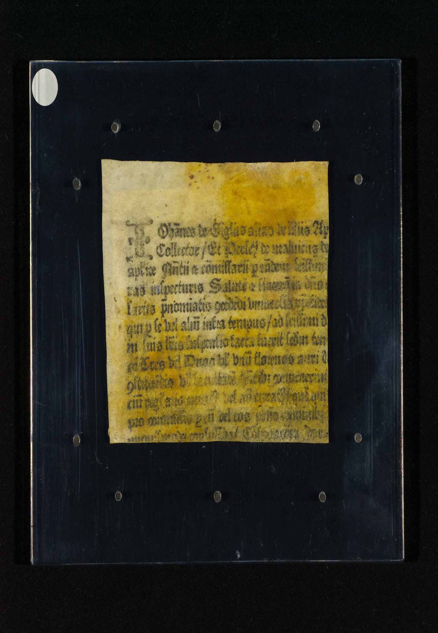 Indulgence, printed by Caxton