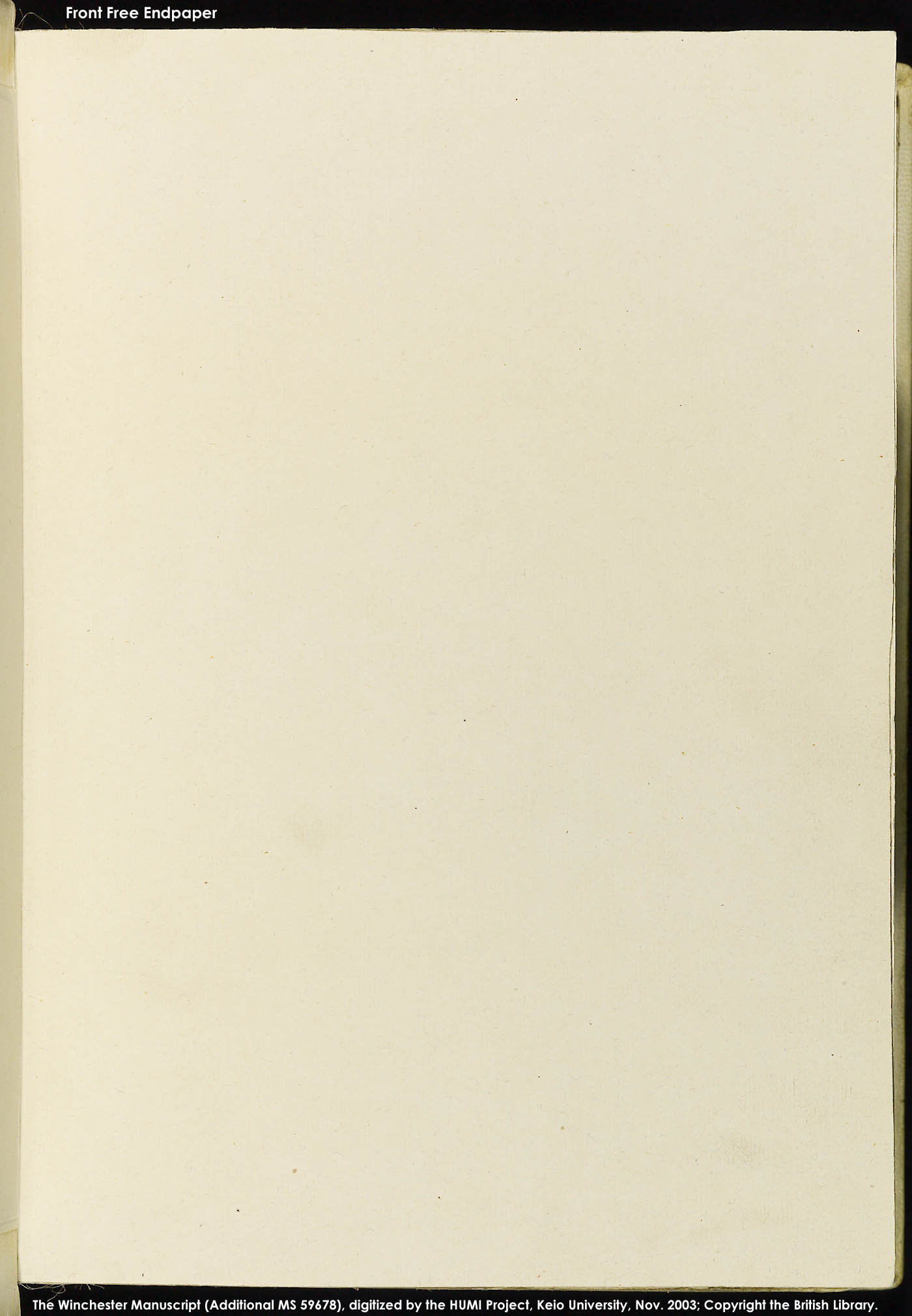 Front Free Endpaper